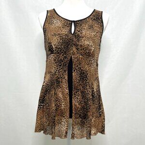 Reba Sleeveless Animal Print Size Small